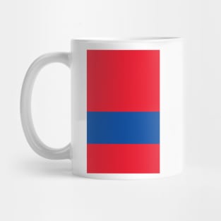 Crystal Palace FC Red & Blue Hoop Mug